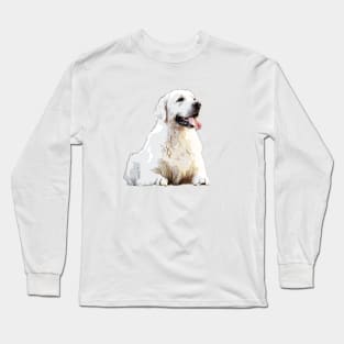 Golden Retriever White Puppy Dog Long Sleeve T-Shirt